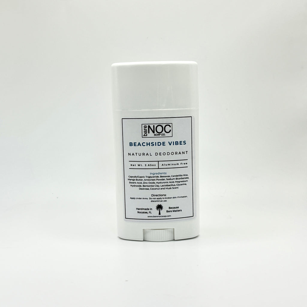 Beachside Vibes Natural Deodorant – Coconut Musk Scent, Aluminum-Free Freshness