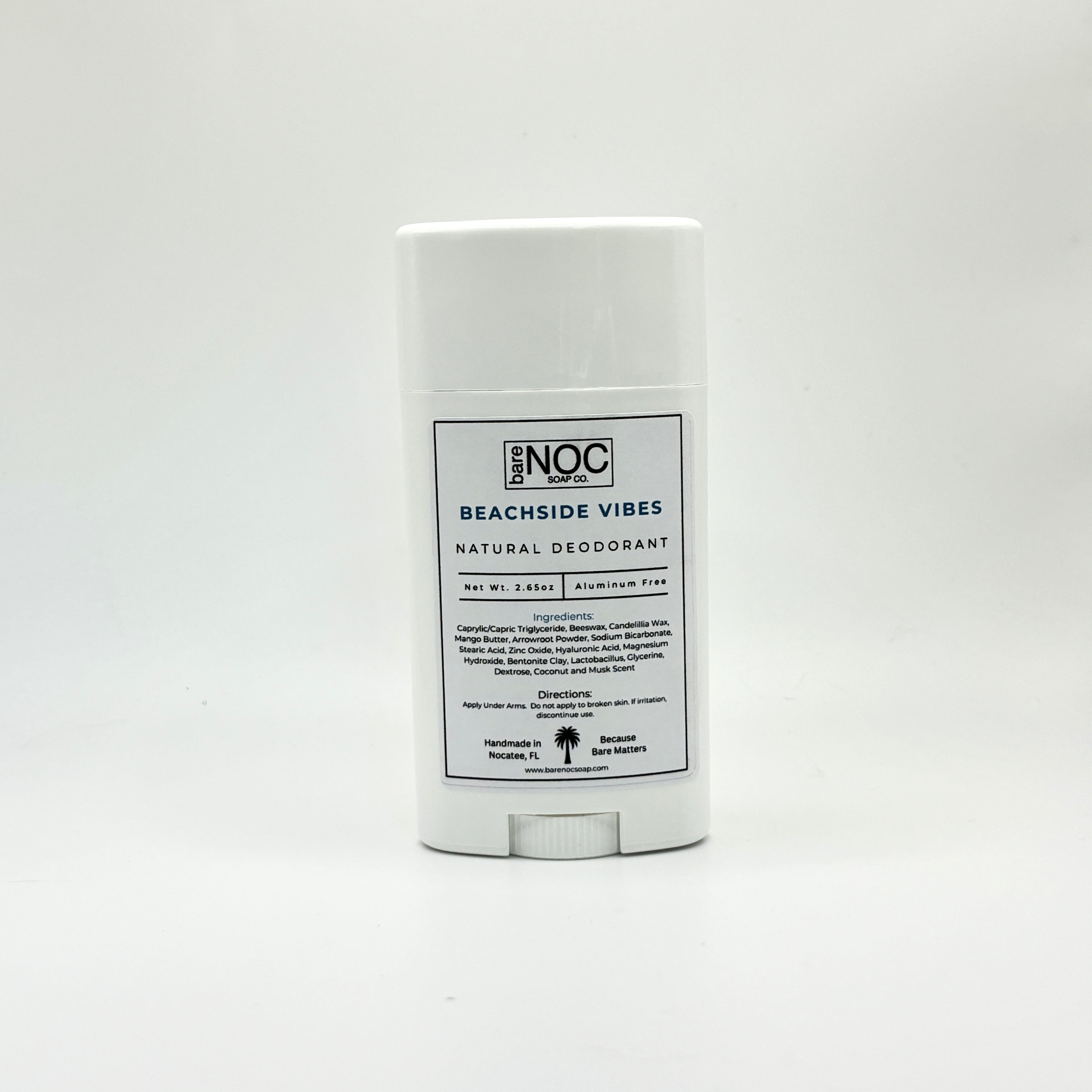 Beachside Vibes Natural Deodorant – Coconut Musk Scent, Aluminum-Free Freshness