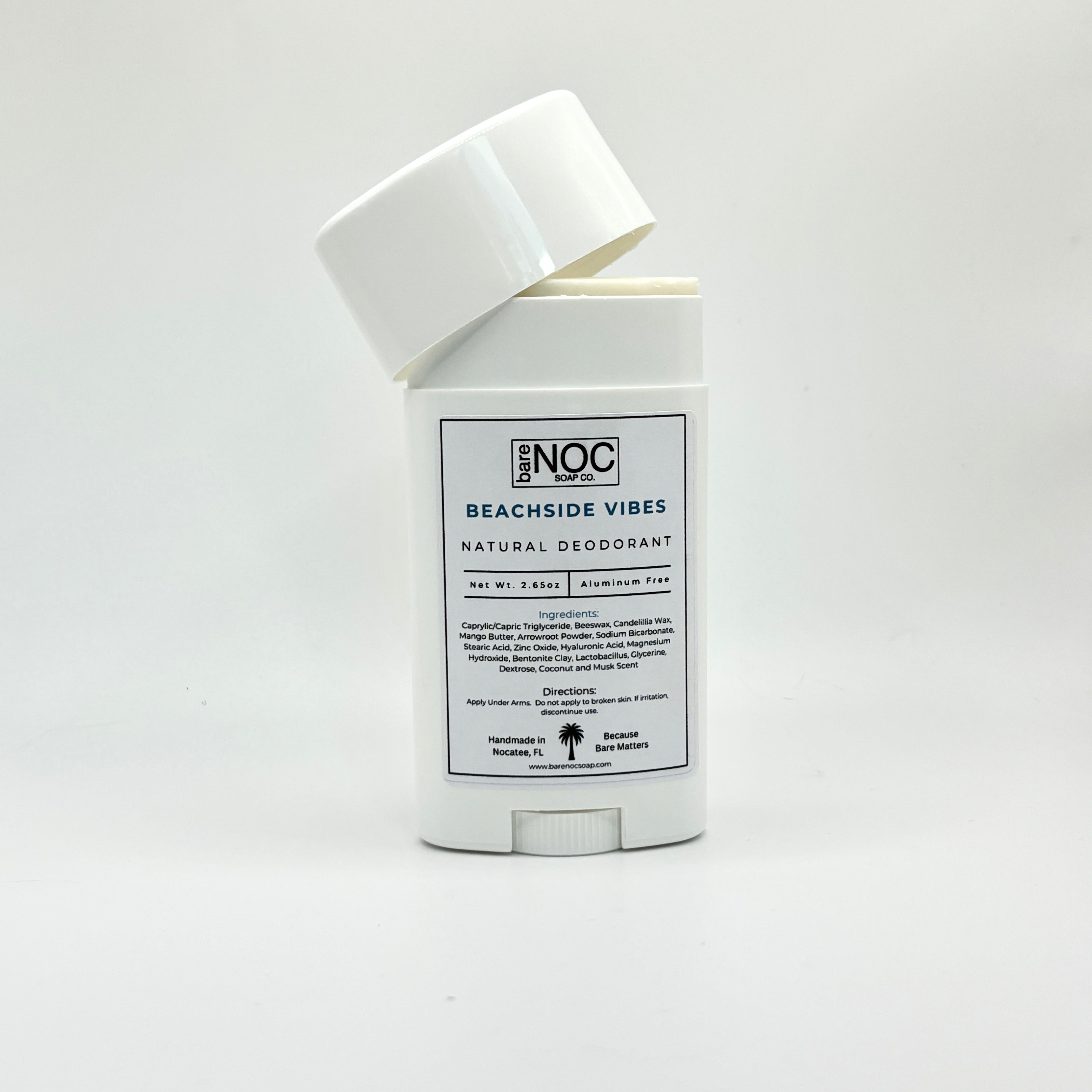 Beachside Vibes Natural Deodorant – Coconut Musk Scent, Aluminum-Free Freshness