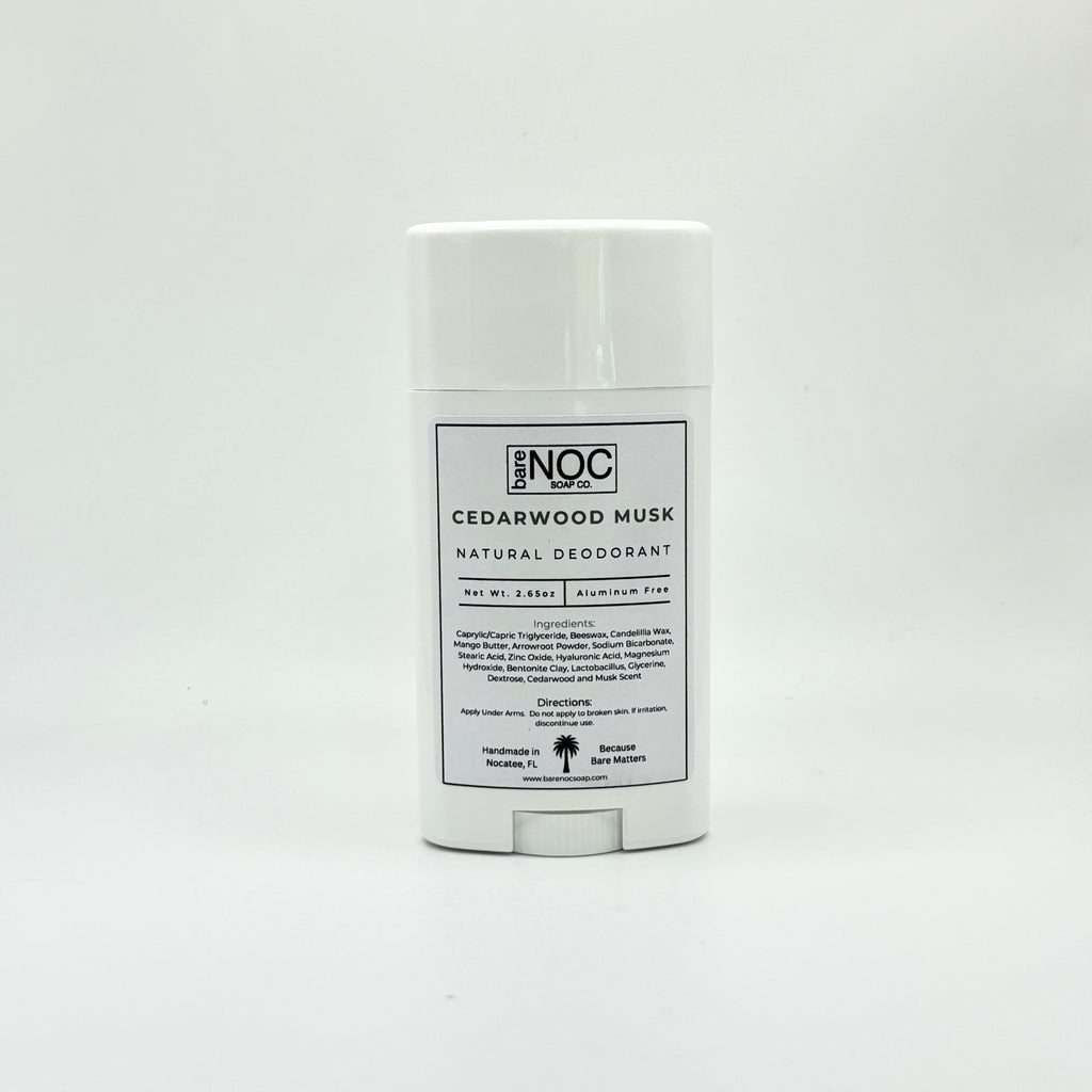 Cedarwood Musk Natural Deodorant – Woodsy, Aluminum-Free, Long-Lasting Freshness