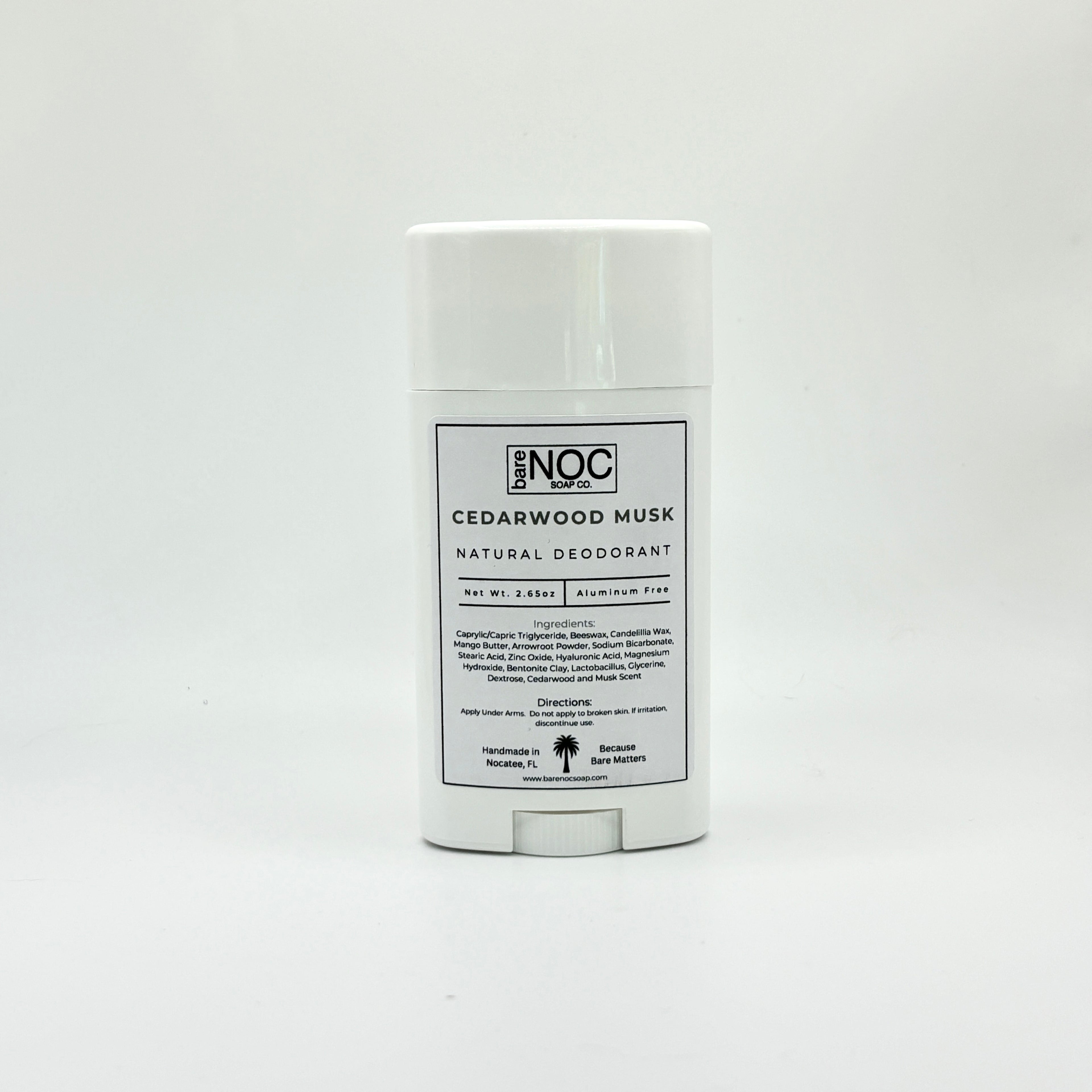 Cedarwood Musk Natural Deodorant – Woodsy, Aluminum-Free, Long-Lasting Freshness