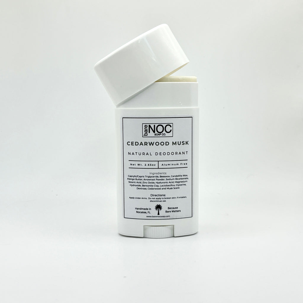 Cedarwood Musk Natural Deodorant – Woodsy, Aluminum-Free, Long-Lasting Freshness