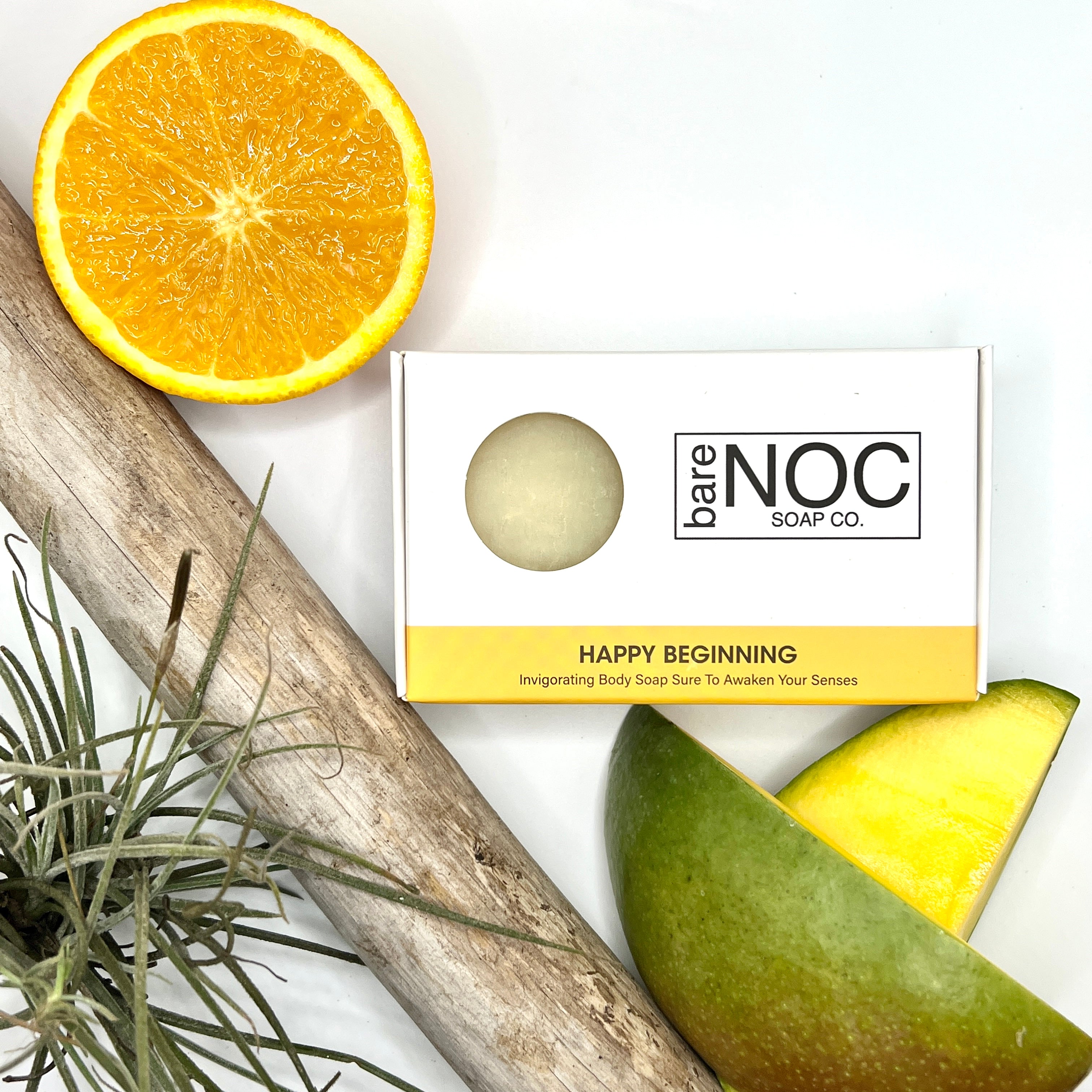 Happy Beginning Natural Bar Soap – Bright Citrus and Uplifting