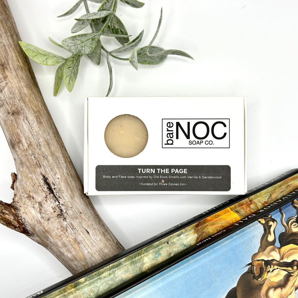 Turn The Page Natural Bar Soap – Earthy, Warm, Book-Inspired Scent