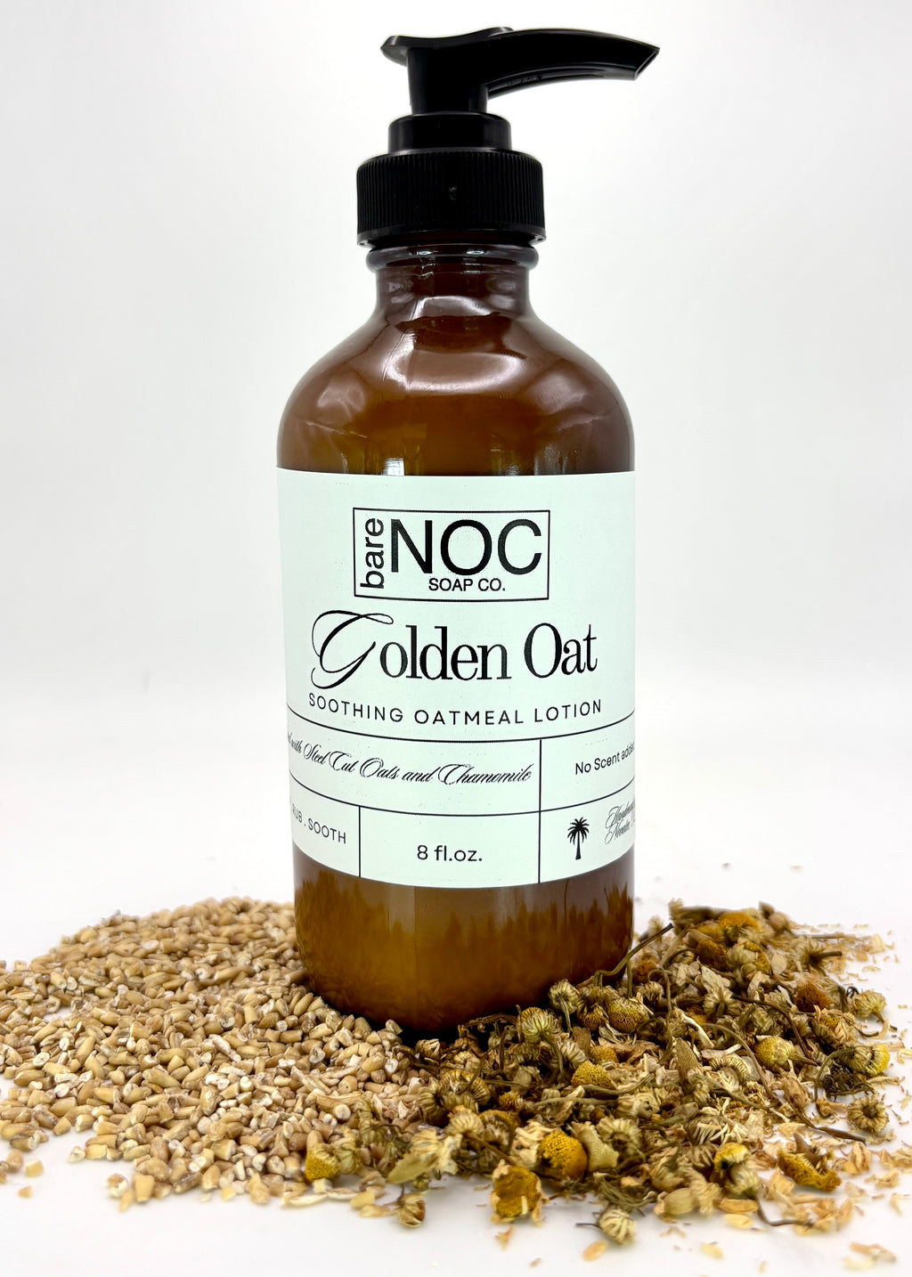 Golden Oat Natural Lotion – Soothing Hydration for Sensitive Skin - 8oz