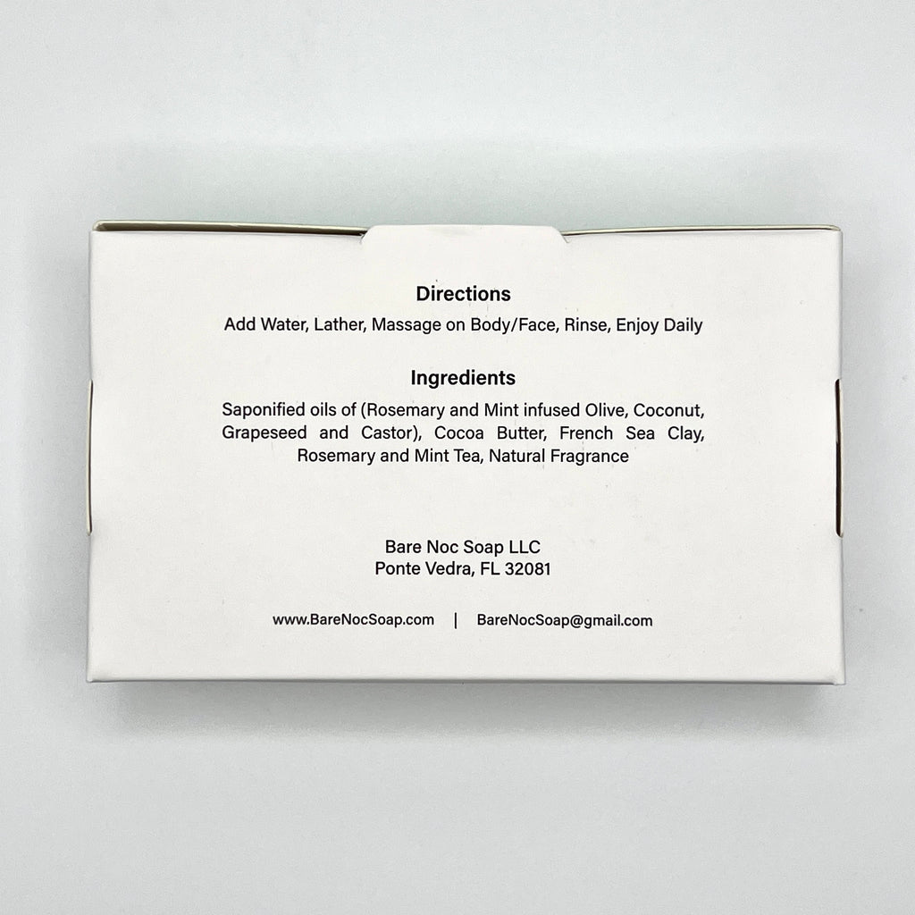 Rosemary Mint Natural Bar Soap – Refreshing and Clarifying