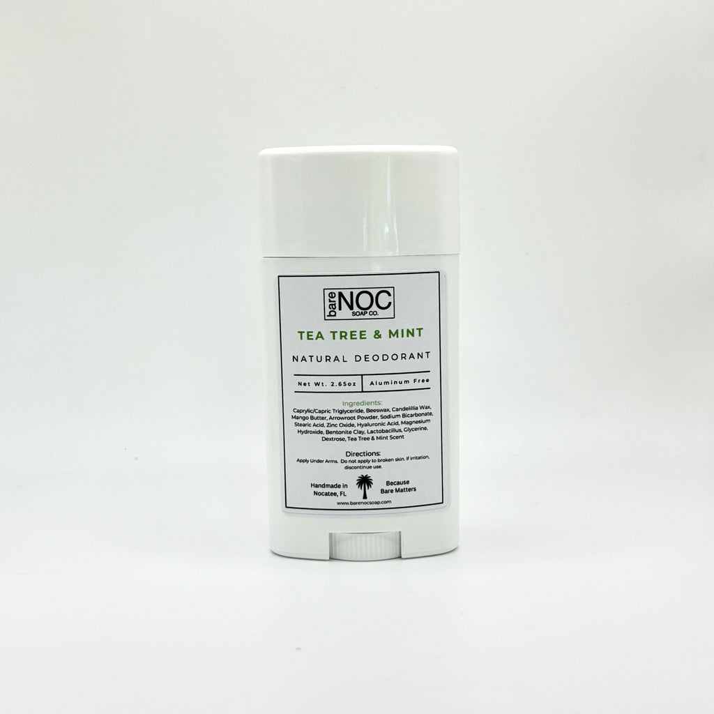 Tea Tree & Mint Natural Deodorant – Aluminum-Free, Long-Lasting, Refreshing