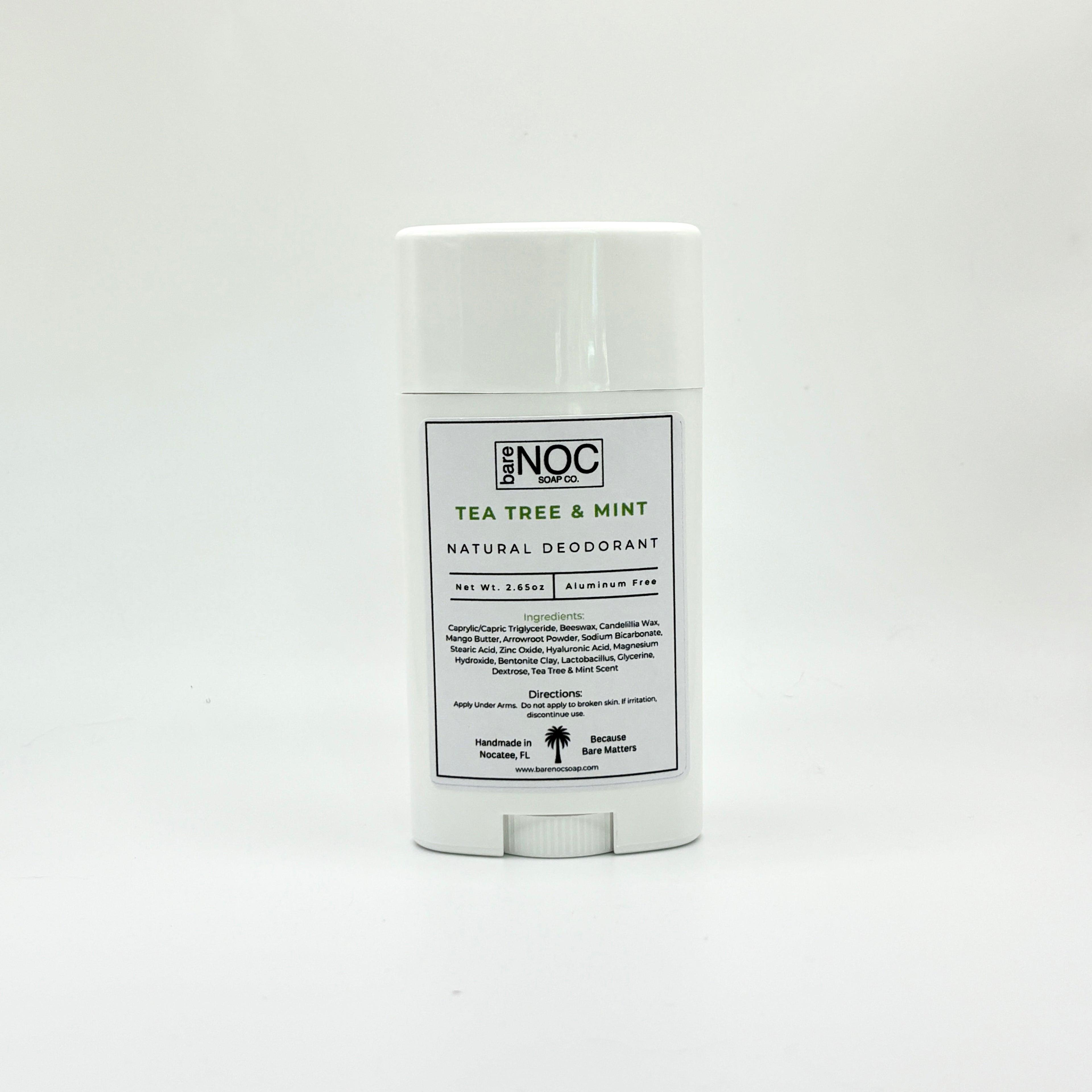 Tea Tree & Mint Natural Deodorant – Aluminum-Free, Long-Lasting, Refreshing